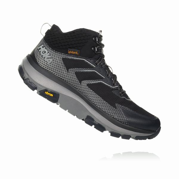 Hoka One One Sky Toa Hiking Boots Mens Black Dark Grey Cheap sales